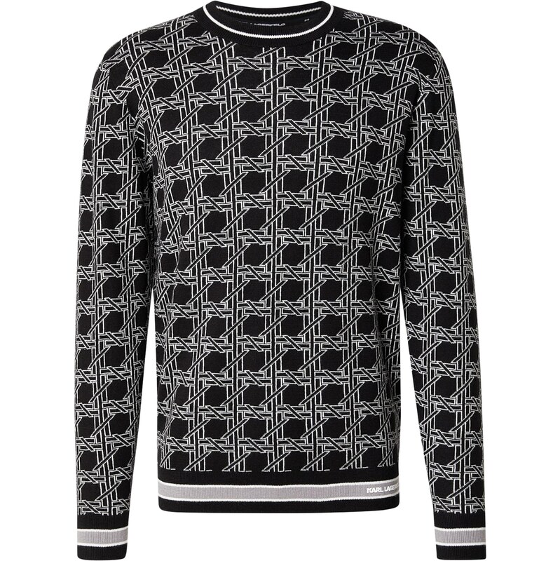Karl Lagerfeld Sveter sivá / čierna / biela 66952279