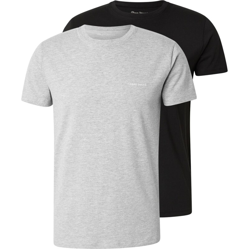 Pepe Jeans Tričko sivá melírovaná / čierna 66952323