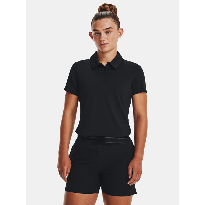 Čierne dámske športové polo tričko Under Armour UA Playoff 50537728