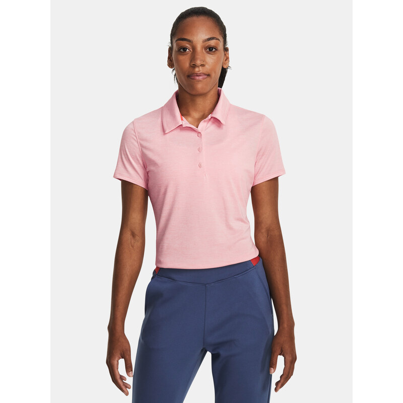 Svetloružové dámske športové polo tričko Under Armour Playoff 50520834