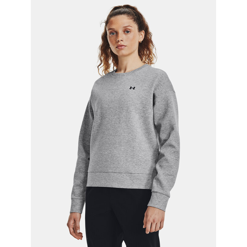 Under Armour Sweatshirt Unstoppable Flc Crew-GRY - Women 65574752