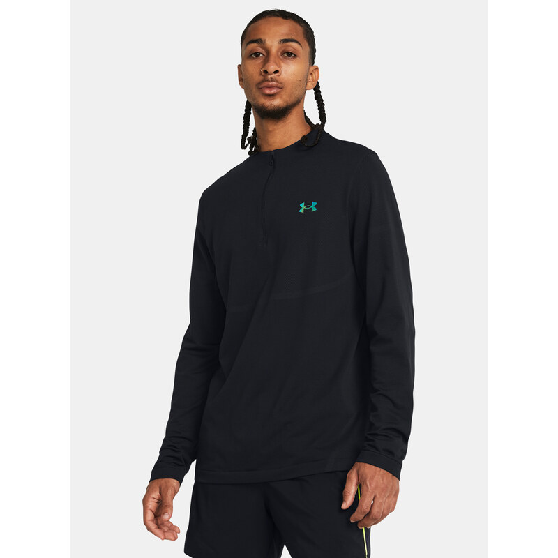 Čierne športové tričko Under Armour Vanish Elite Seamless 1/4 Zp 50572313