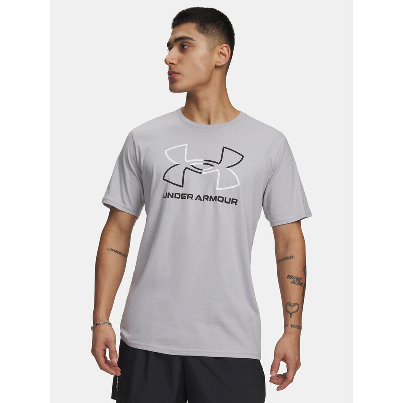 Šedé pánské tričko Under Armour UA GL Foundation Update SS 64779193