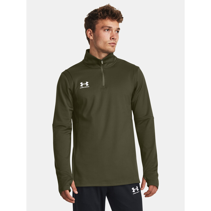 Kaki pánske športové tričko Under Armour Ch.Midlayer 52522377