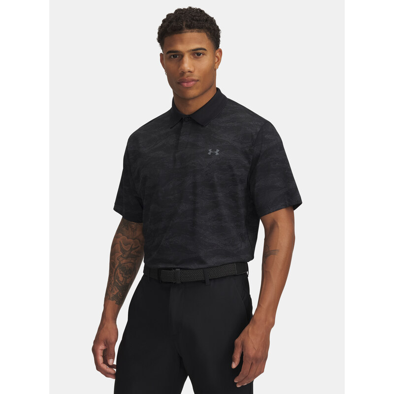 Mens T-shirt Under Armour UA Drive Chill Printed Polo - Mens 64788984