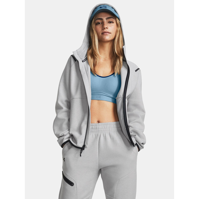 Sivá dámska mikina Under Armour Unstoppable Flc FZ-GRY 65842187