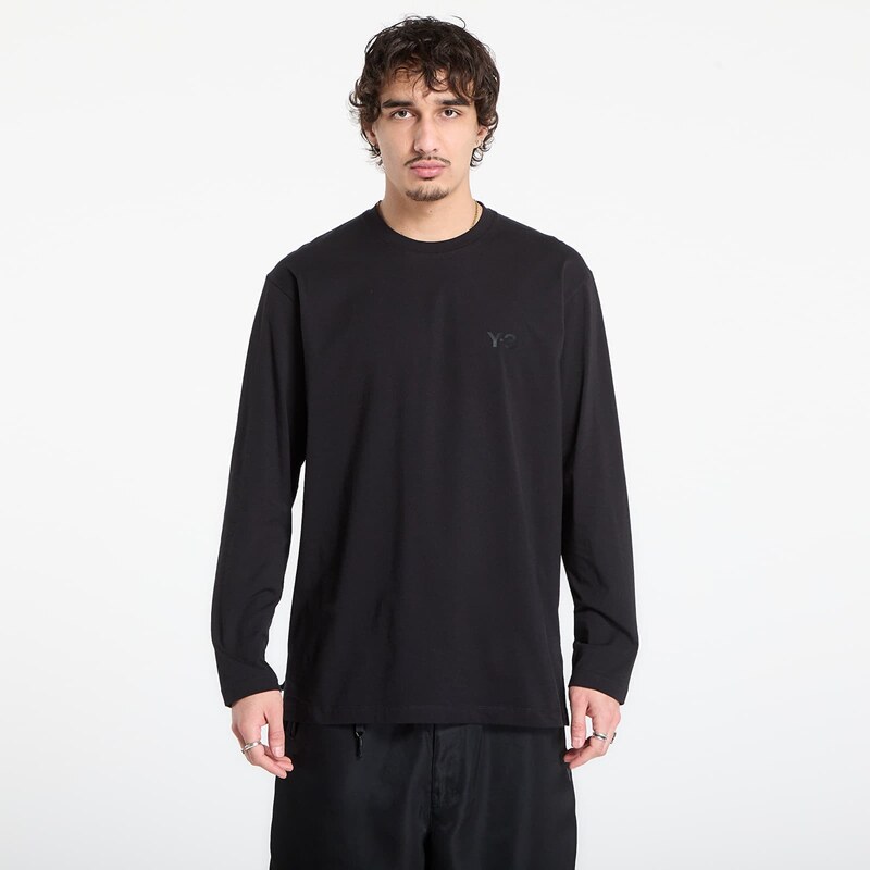 Tričko Y-3 Logo Long Sleeve Long-Sleeve Top Black/ Black XL 66963997