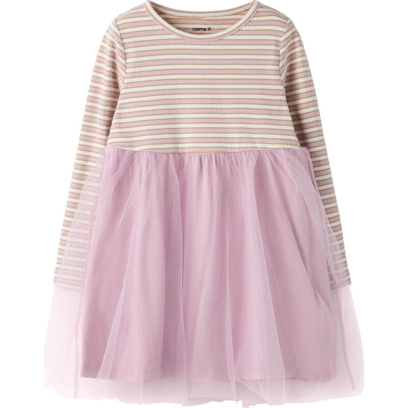 NAME IT Šaty NMFTAIAS zlatá / rosé / biela 66875502