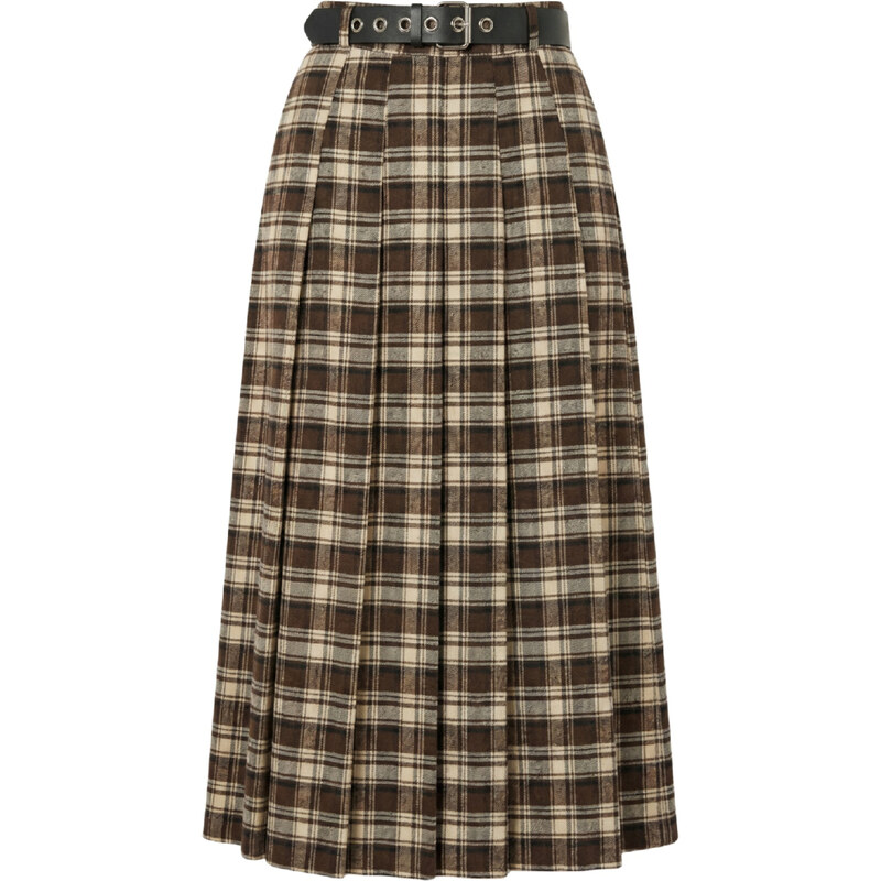 IMPERIAL Plaid Brown sukňa 66964600