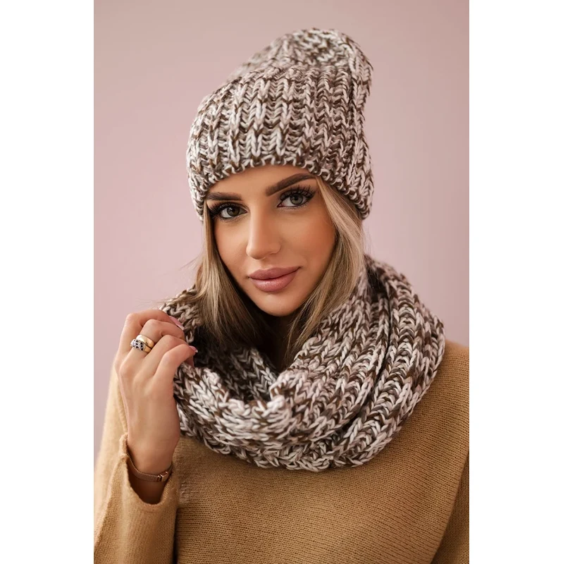 Kesi Womens fleece set Merry K202 brown + ecru 66964671