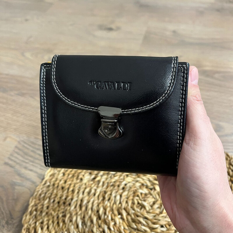 4U CAVALDI Dámska kožená peňaženka čierna TESSA 66964705