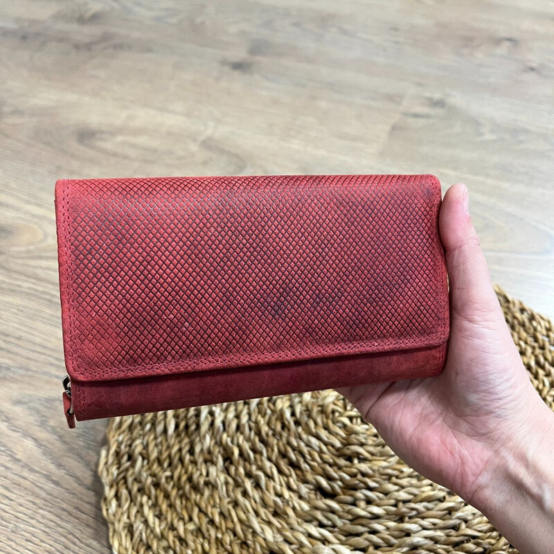 Paolo Peruzzi Dámska kožená peňaženka červená KATRINA 66964706