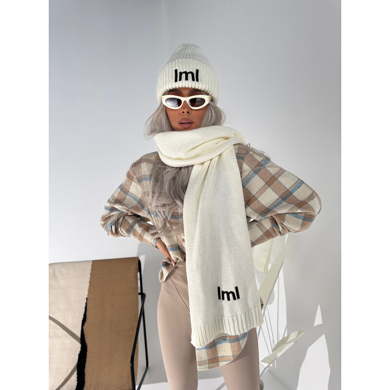 LaManuel Smotanový šál POLAR 66965118