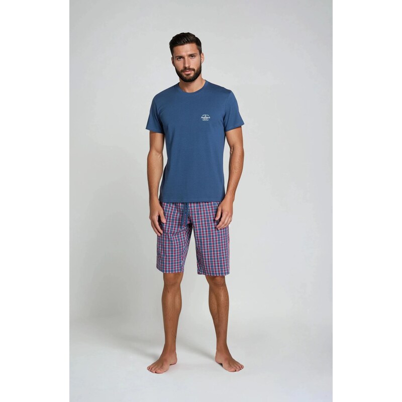 Henderson Pánske krátke pyžamo Zeroth 38364-59X tmavomodré, Farba 23346916