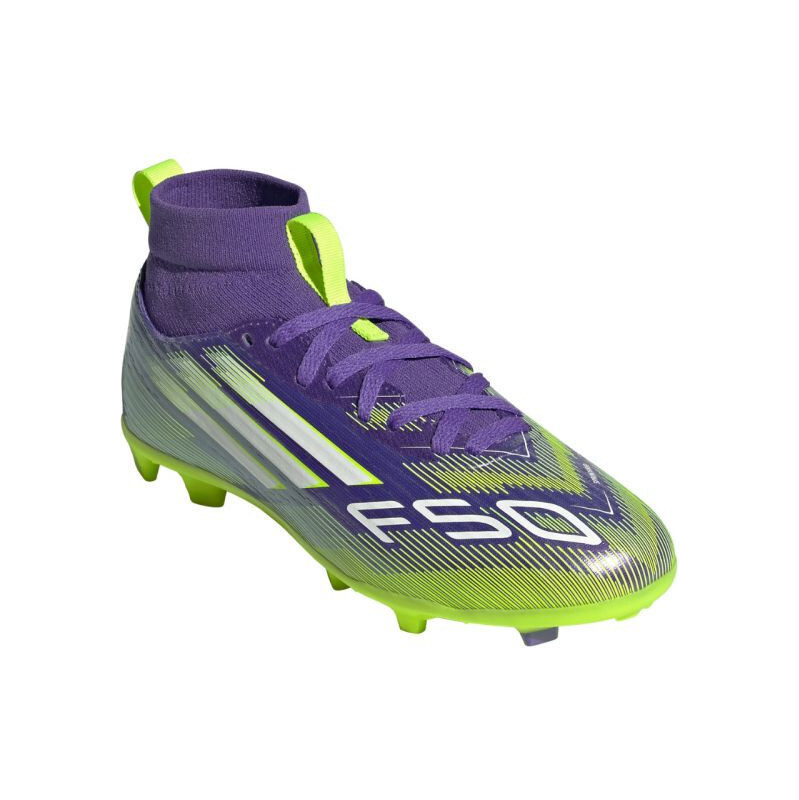 Detské kopačky F50 Club TF Mid Jr JI0039 Purple with Green - Adidas 66965300