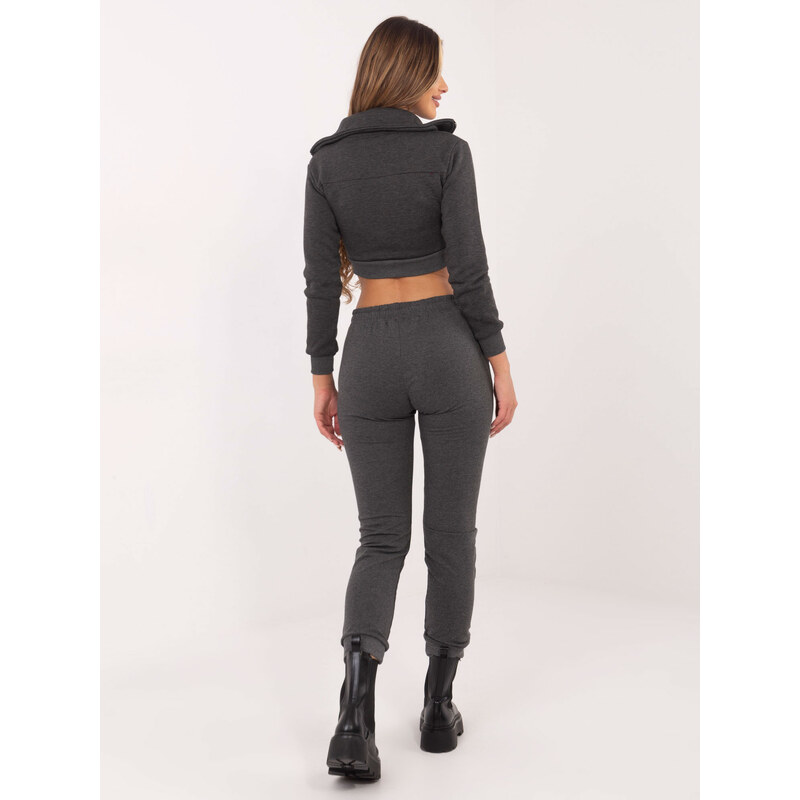 BASIC Dámske tmavosivé tepláky -RV-DR-5040.09X-dark gray 19307198