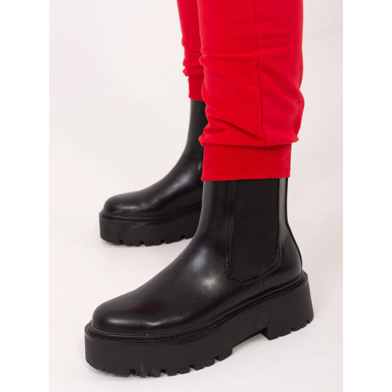 BASIC Červené dámske tepláky RV-DR-5040.92-red 20797777