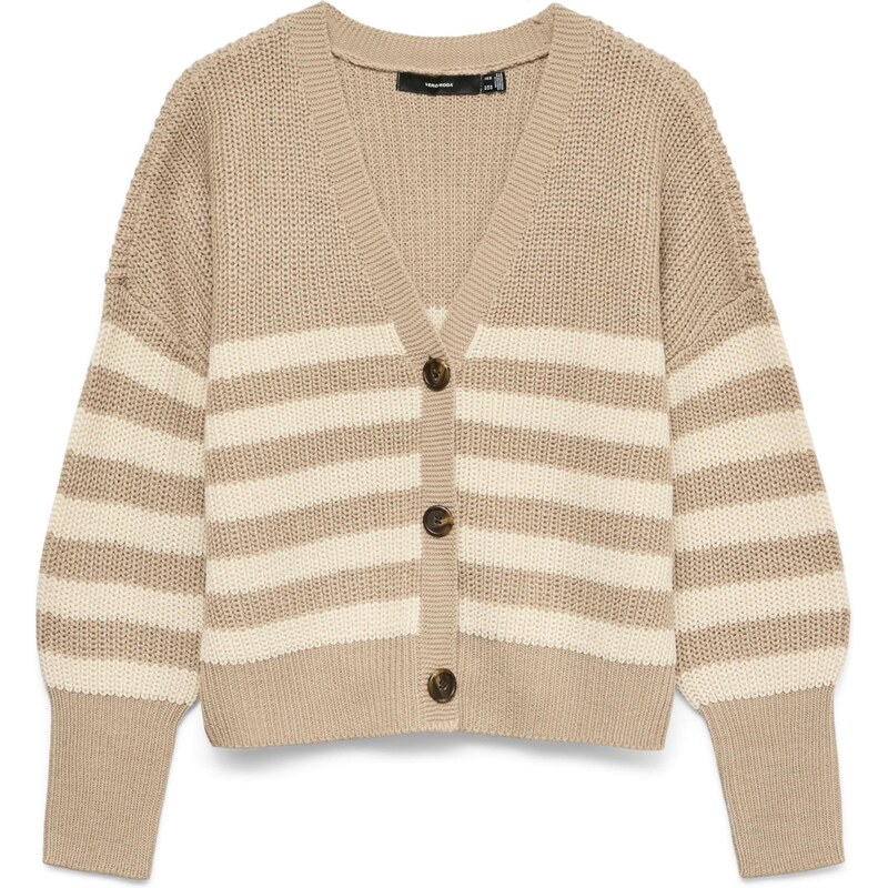VERO MODA Kardigán VMLEA nebielená / tmavošedá 66967025