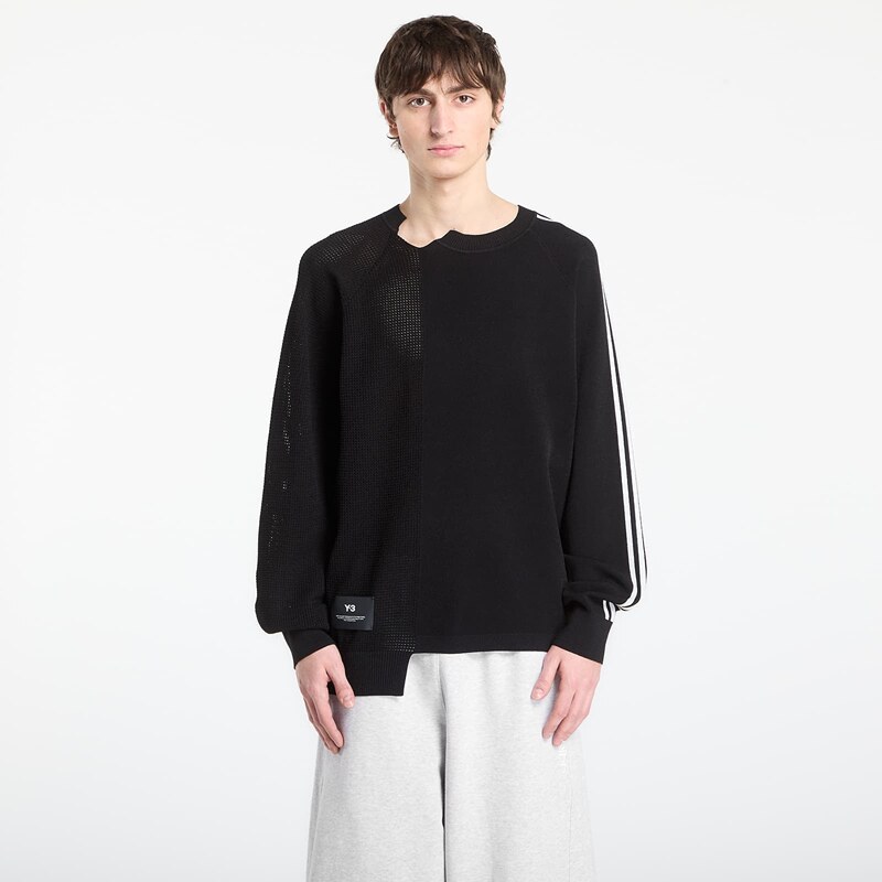 Mikina Y-3 Logo Knit Sweatshirt Black/ Rayon M 66969100