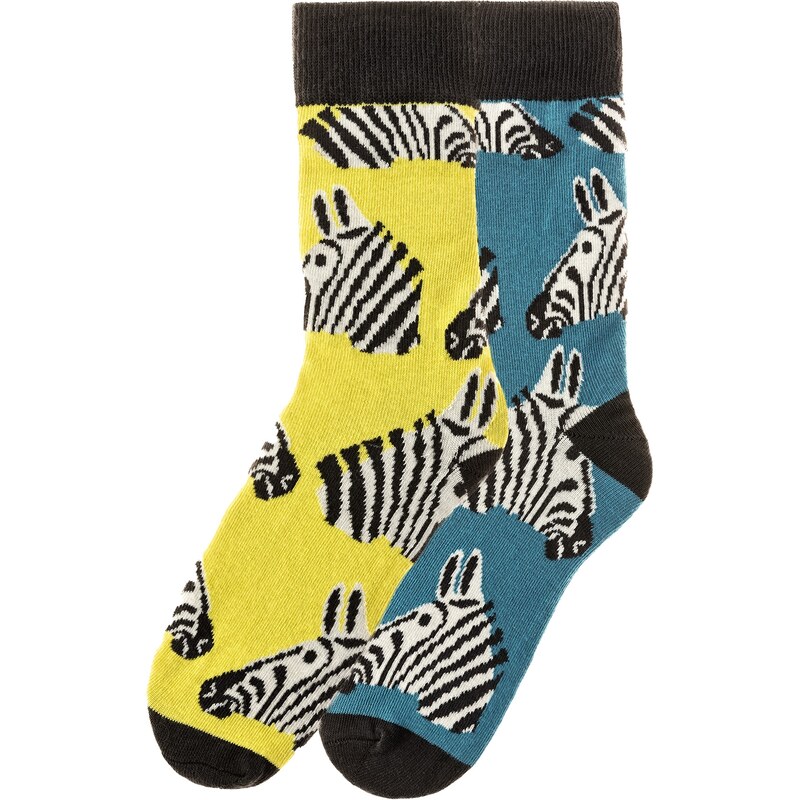 Súprava pánskych ponožiek so zebrou Funky Steps FSC200 67010208
