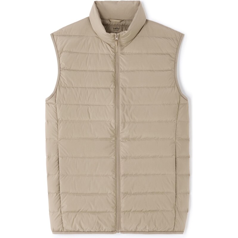 Pánska béžová vesta Celio 66971442
