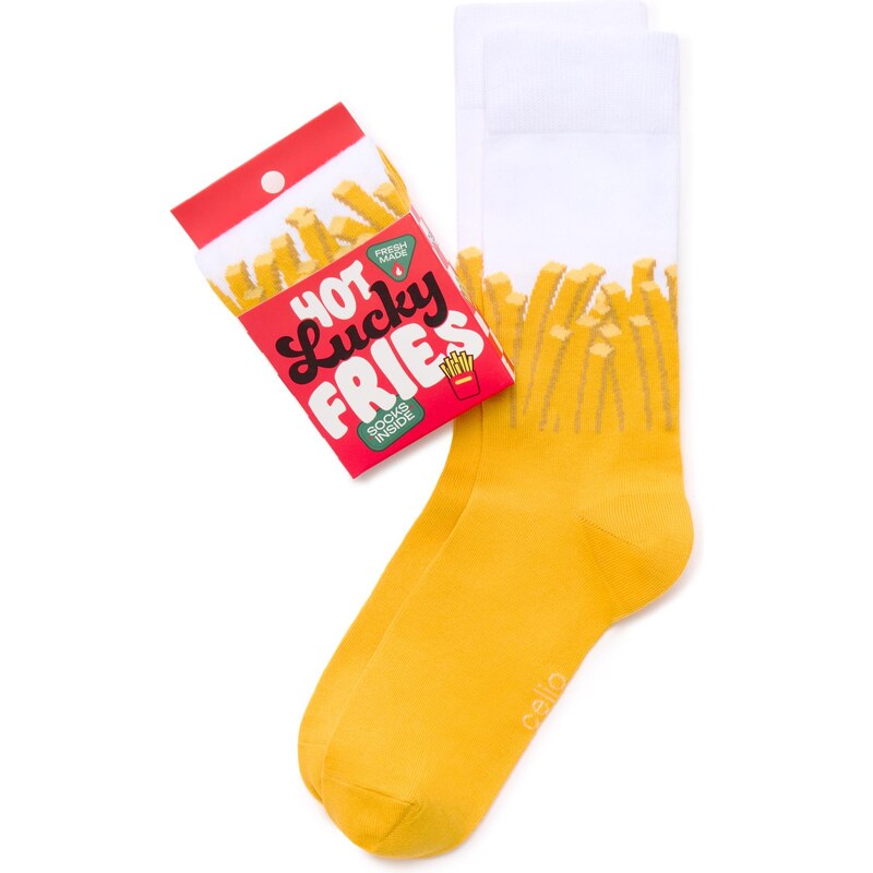 Celio Veselé ponožky s motívom hranoliek 66971688