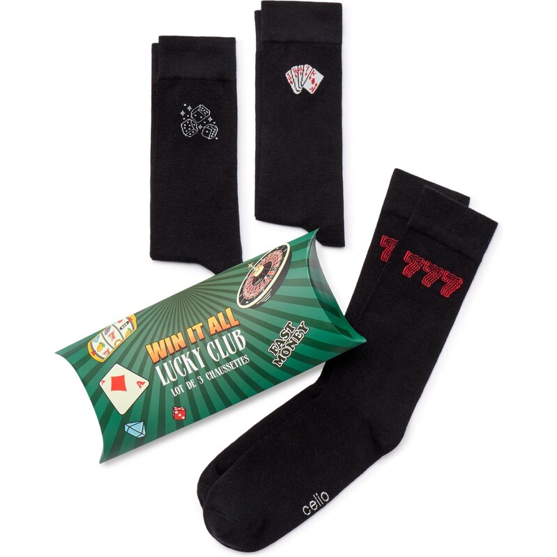 Celio vianočný balíček kasínových ponožiek 66971697