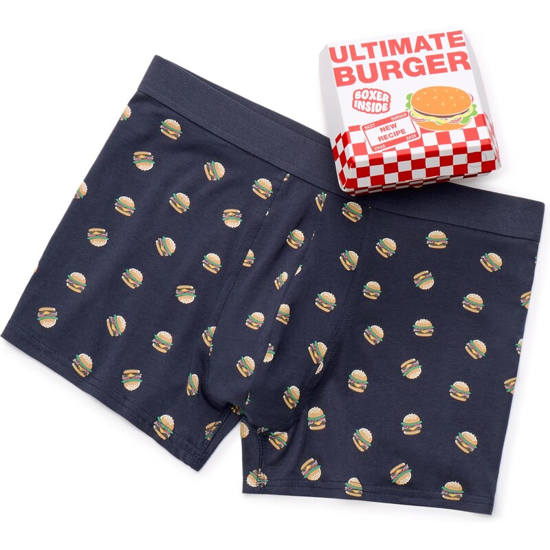 Celio Pánske boxerky s motívom burgerov 66971709