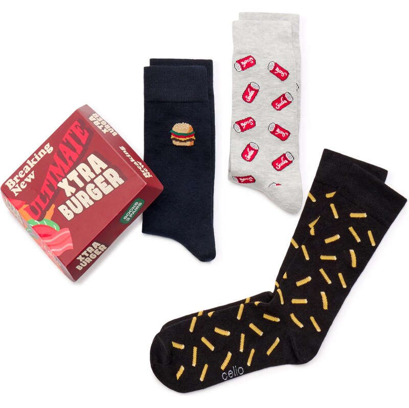 Darčeková sada ponožiek Celio Fast Food 66971735