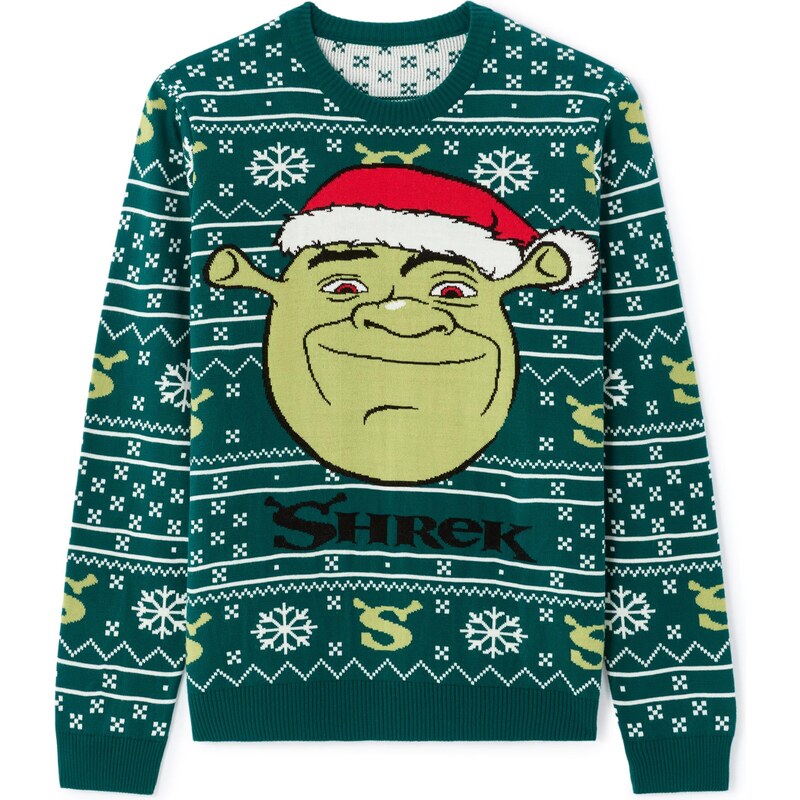 Celio Vianočný sveter Shrek pre mužov 66971736