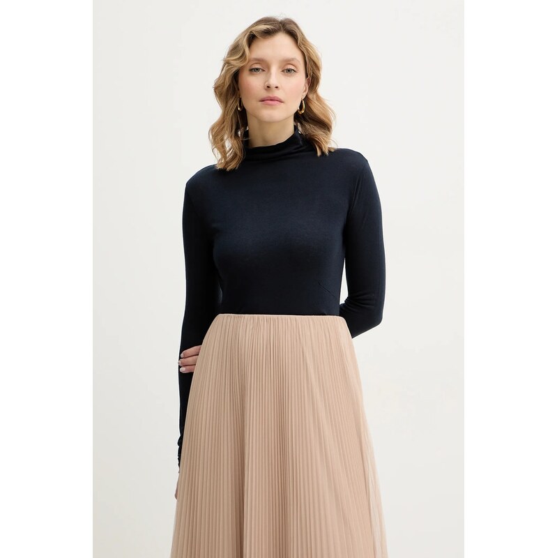 Tričko s dlhým rukávom s prímesou vlny BOSS Elavu 66976332