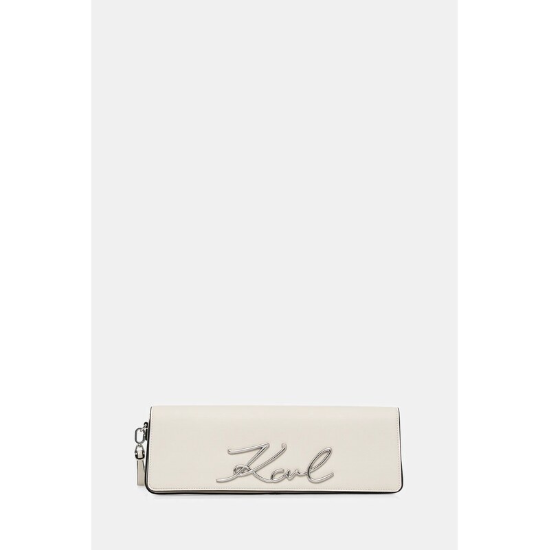 Kožená listová kabelka Karl Lagerfeld K/SIGNATURE 66976423