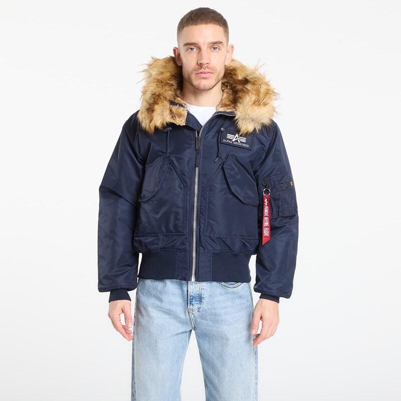 Bunda Alpha Industries 45P Hooded Custom Navy L 57520890
