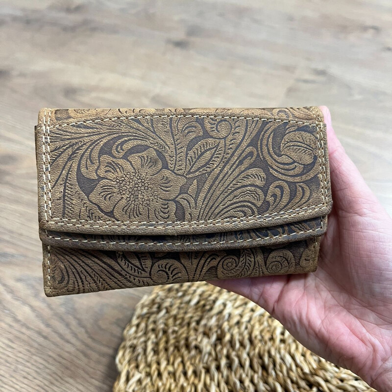 Tillberg Dámska kožená peňaženka tan KINGA 66973696