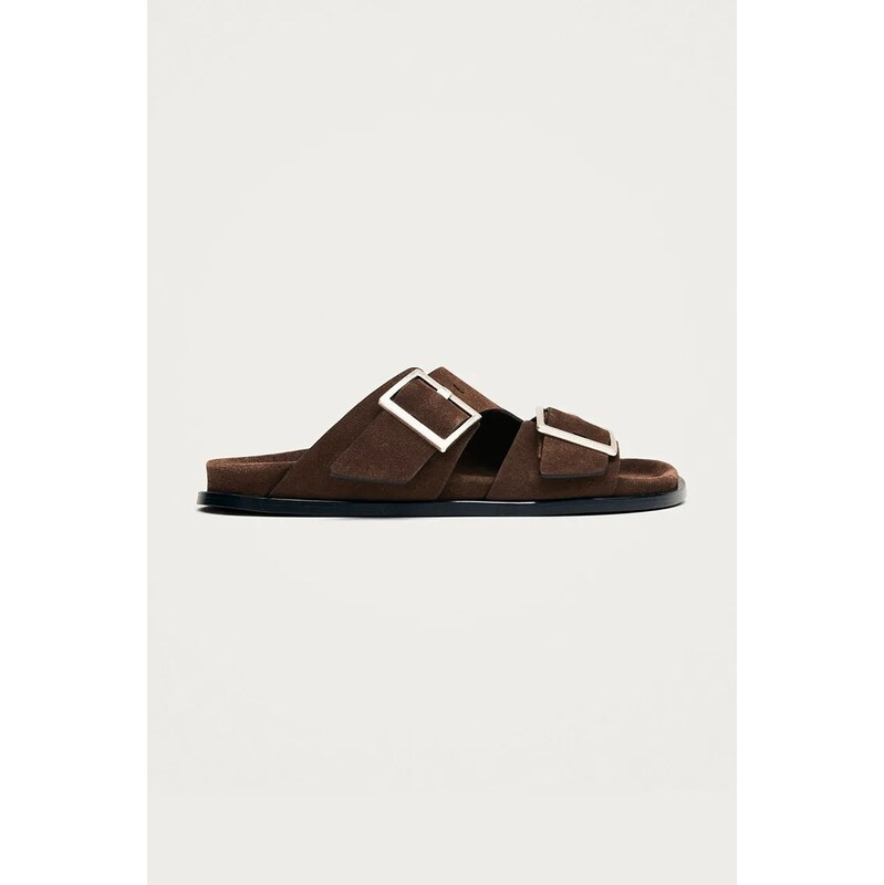 Semišové šľapky Alohas Alba 66973718