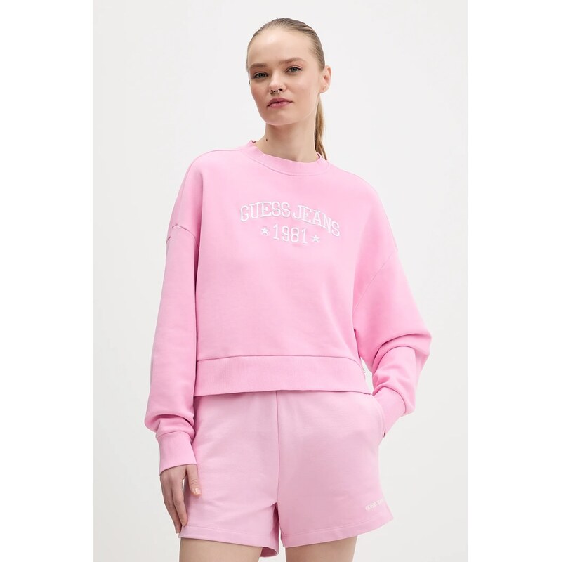 Bavlnená mikina Guess Jeans 66973942