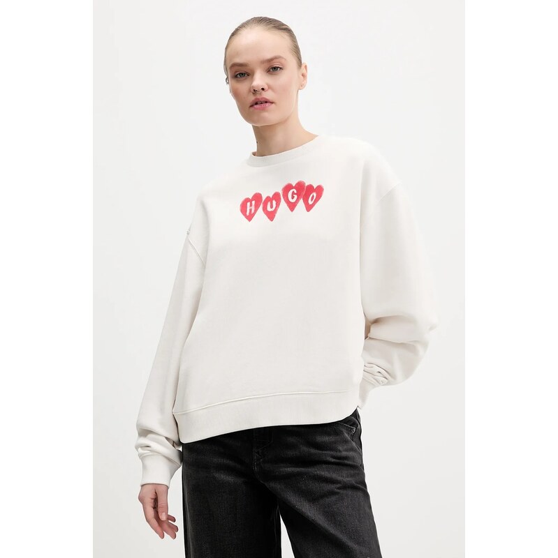 Bavlnená mikina HUGO Deroxina_8 66973947