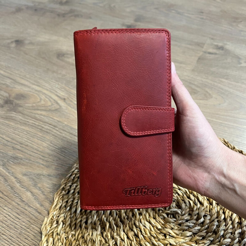 Tillberg Dámska kožená peňaženka červená XENIA 66975695