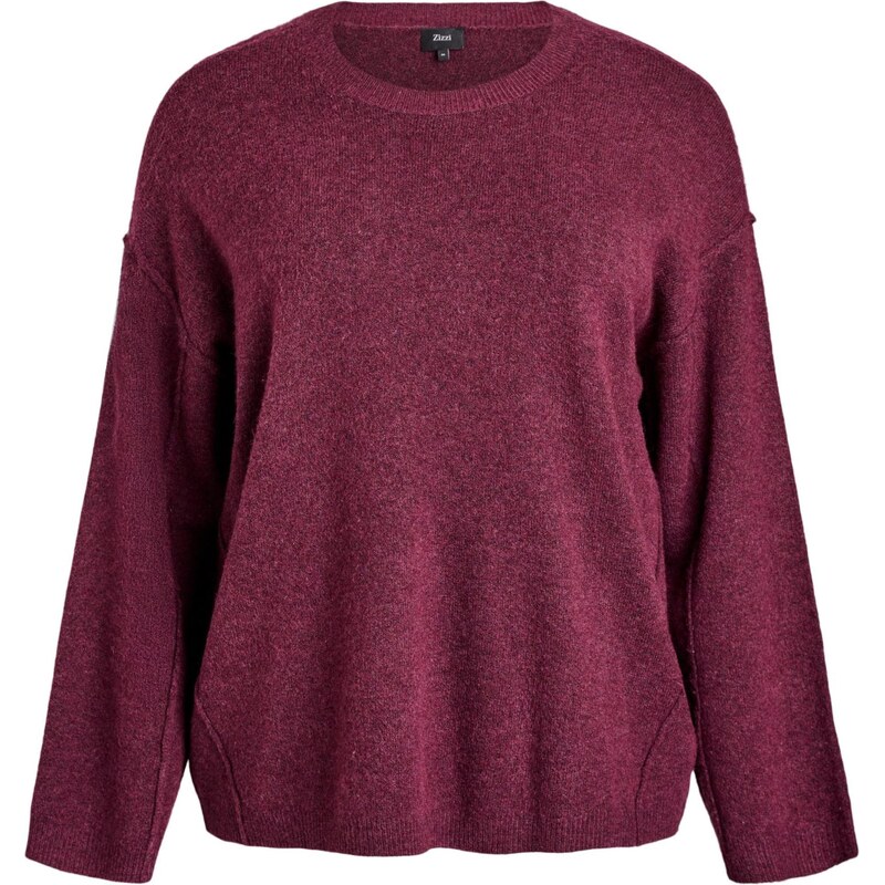 Zizzi Mikina Mvista bordová 66976631