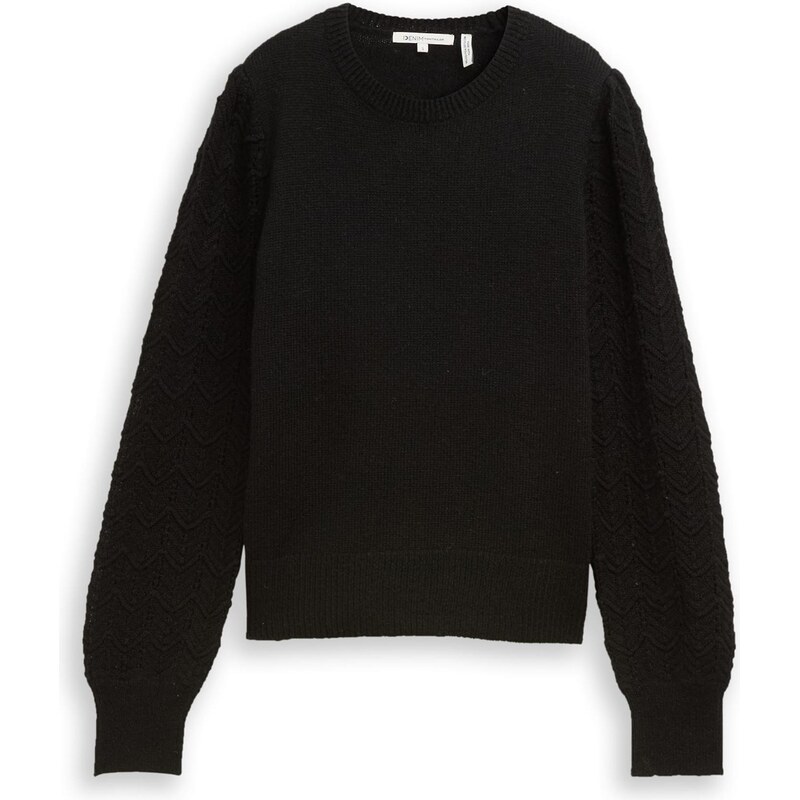 TOM TAILOR DENIM Sveter čierna 66976637