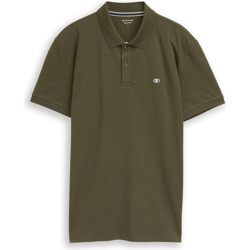 TOM TAILOR Tričko tmavozelená / biela 66976648