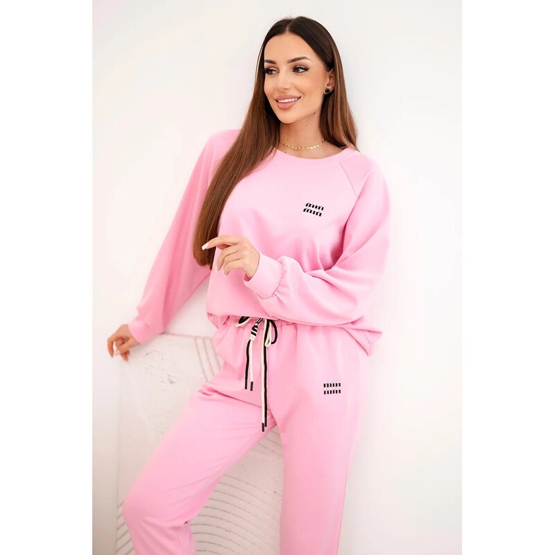Kesi Włoski Dámsky komplet maslový z viskózy s mikinou a nohavicami 66927880