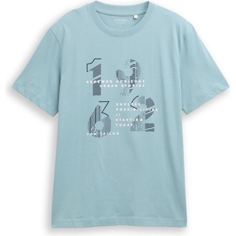 TOM TAILOR Tričko svetlozelená / tmavozelená / biela 66976667