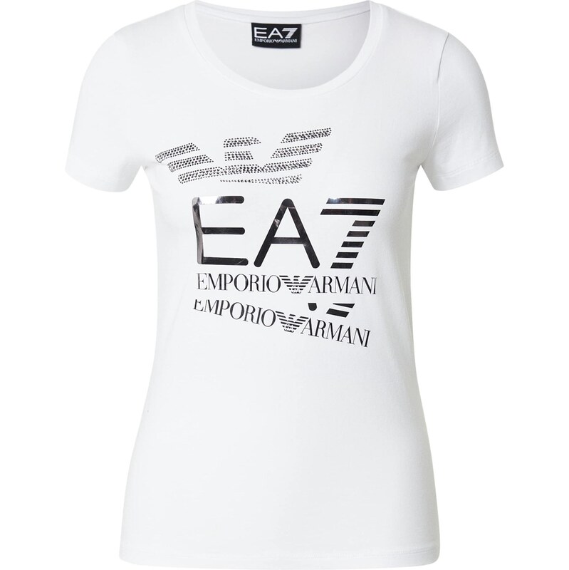 EA7 Emporio Armani Tričko strieborná / biela 66976783