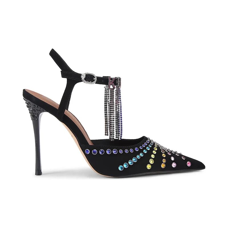 Semišové lodičky Kurt Geiger London Kurt Crystal Point 66980837