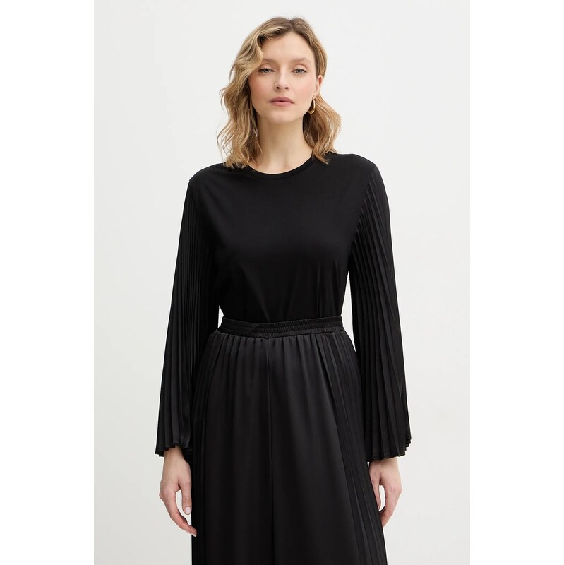 Bavlnené tričko s dlhým rukávom Twinset 66980833