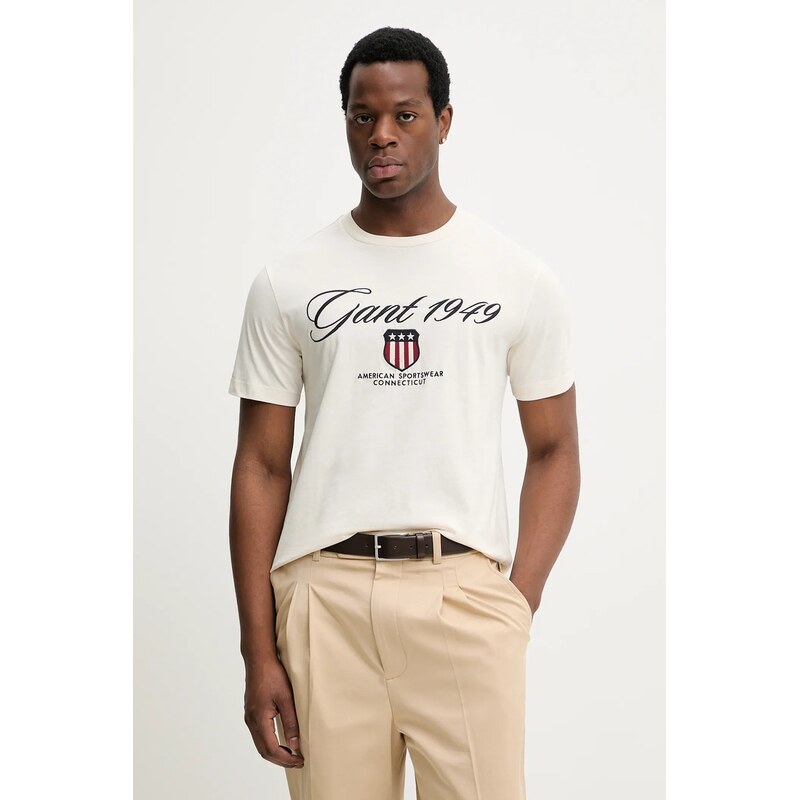 Bavlnené tričko Gant 66980749
