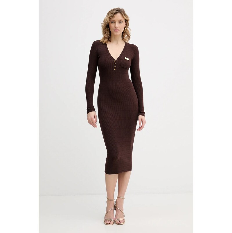 Šaty s prímesou hodvábu Elisabetta Franchi 66980887