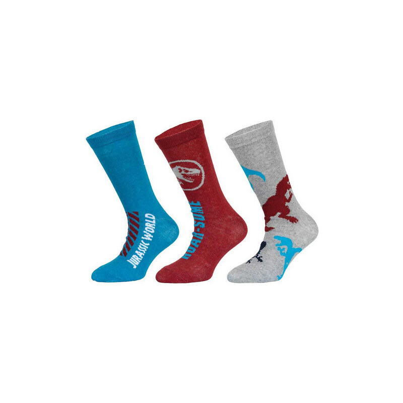 Trenýrkárna 3PACK detské ponožky Jurassic World viacfarebné (39267/red 66980125