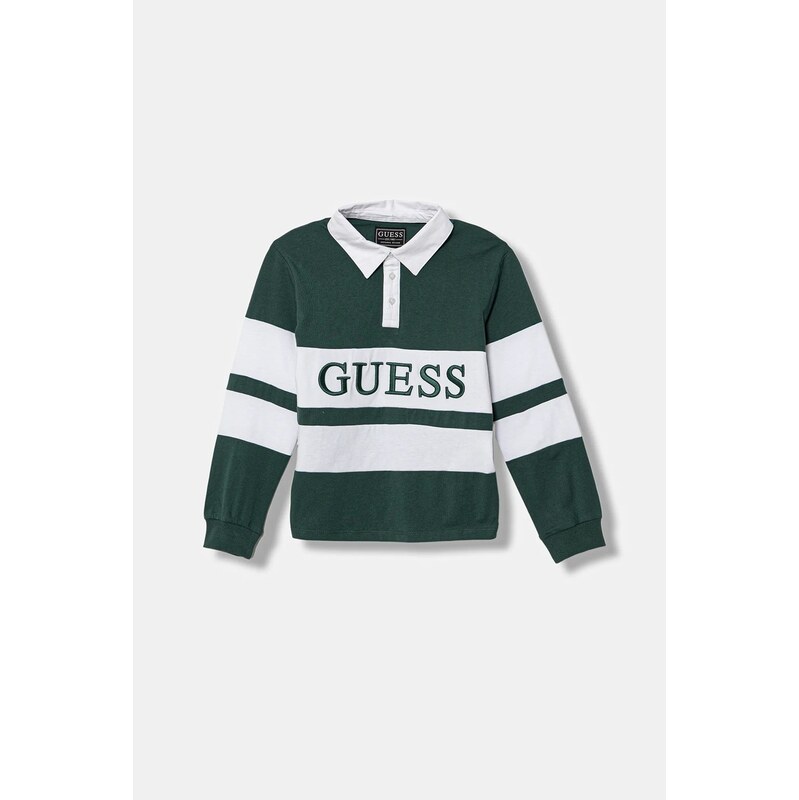 Detská bavlnená polokošeľa Guess 66980899